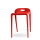 Lågryggbar ABS Stackable Plastic Dining Chair